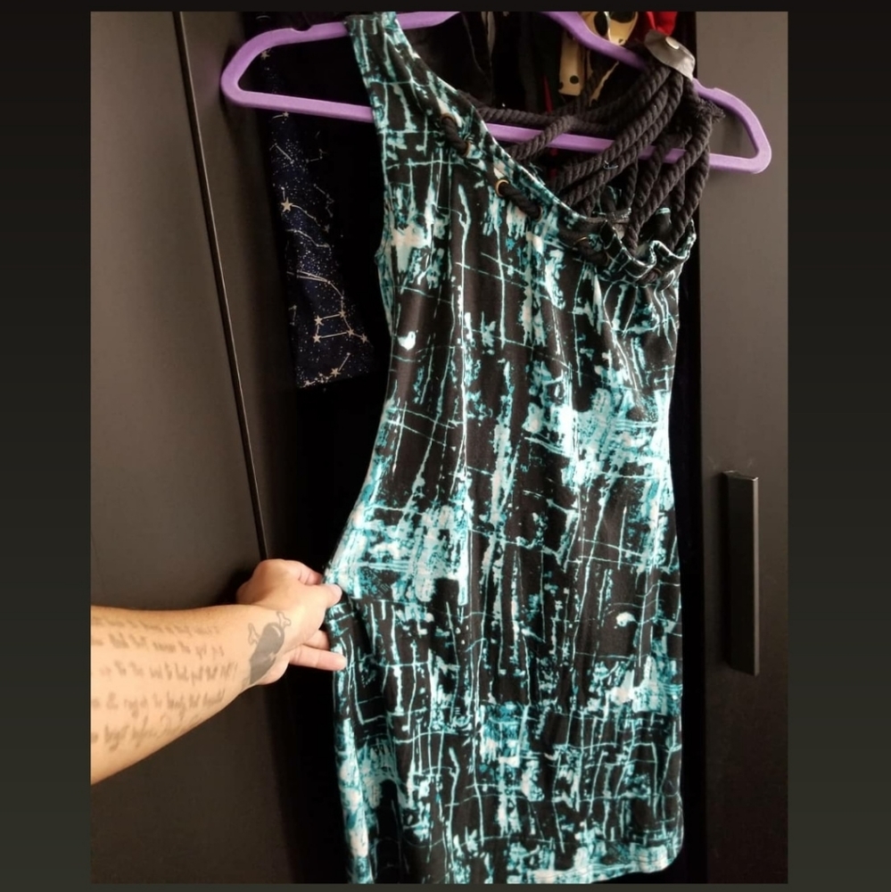 Kat Von D Clothing mini dress w/rope strap